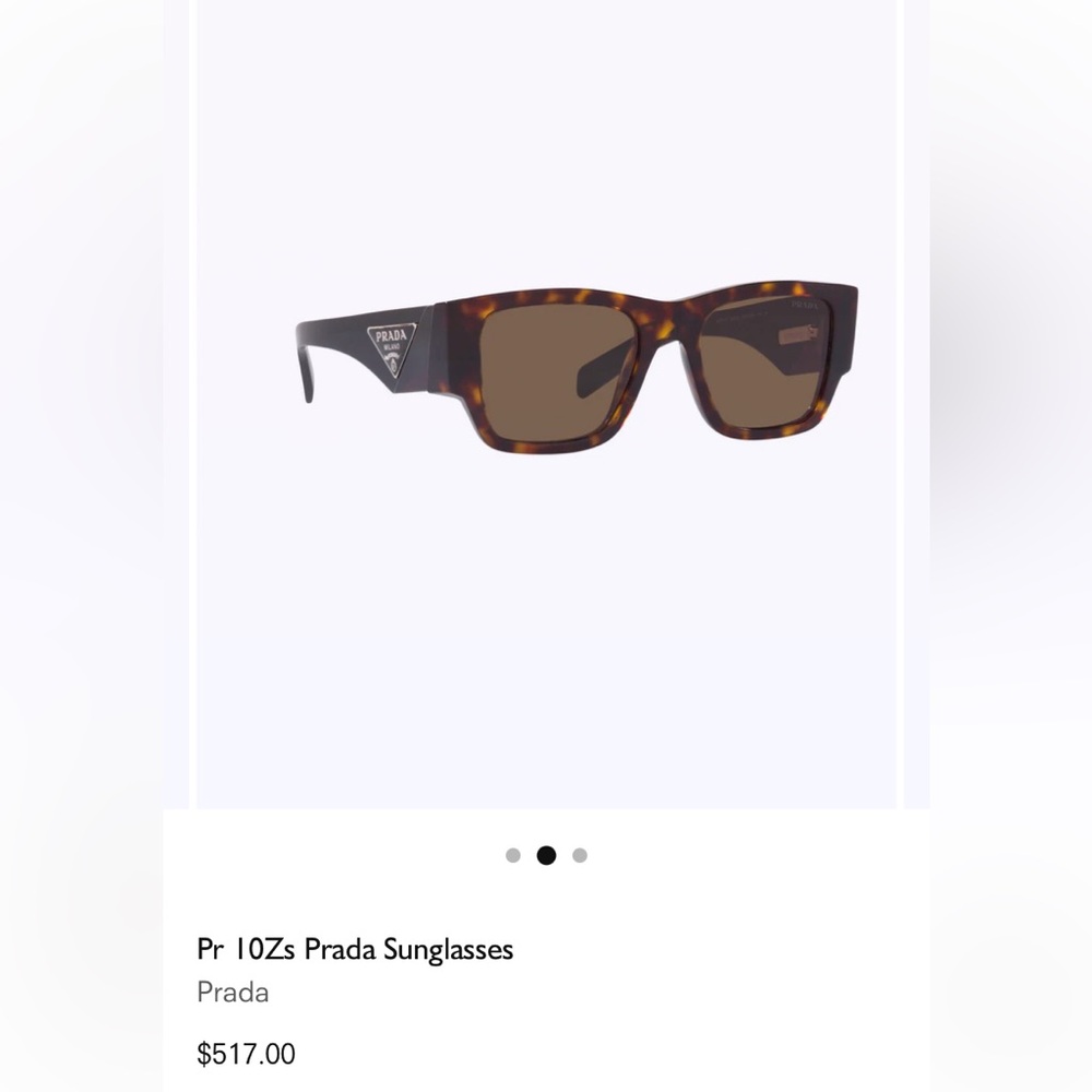 Prada PR10ZS Sunglasses in Brown Tortoise